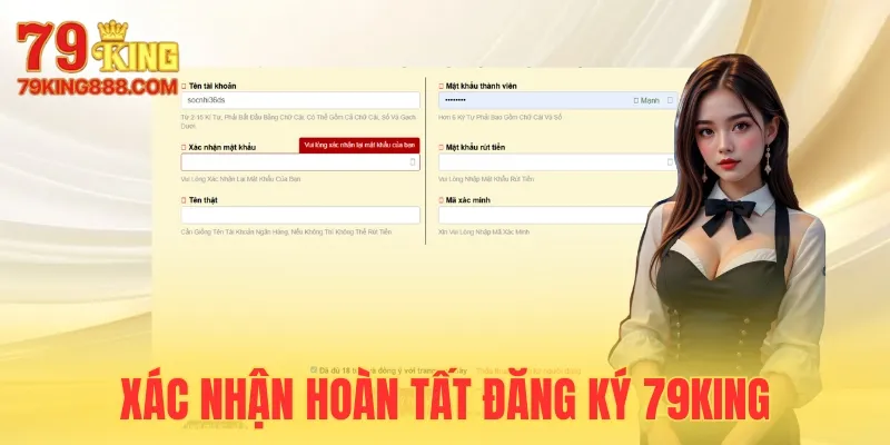 Xác nhận tạo tài khoản tại nền tảng